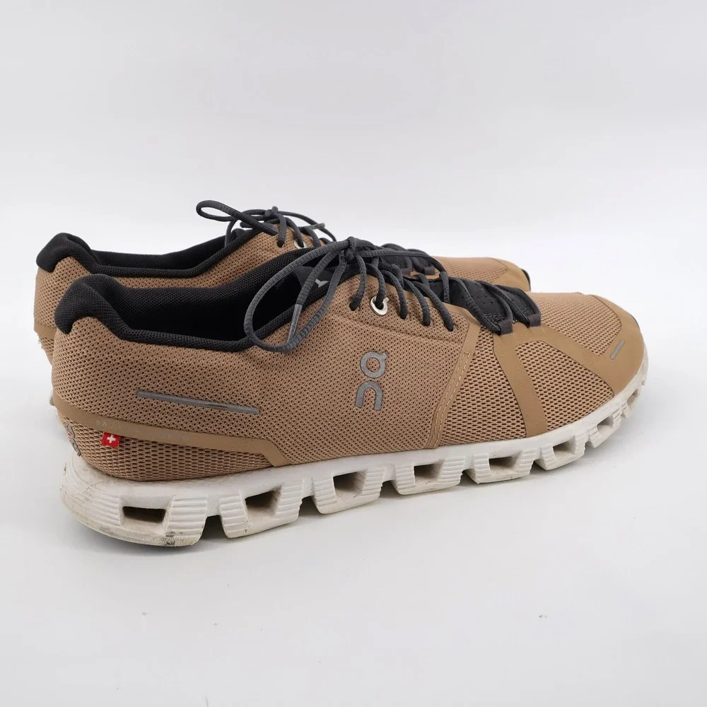 On Cloud 5 CloudTec Running Shoes Chai Magnet Tan Mens Size 12 Sneaker